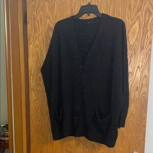 COS Oversized Dark Charcoal Cardigan Sweater size Small